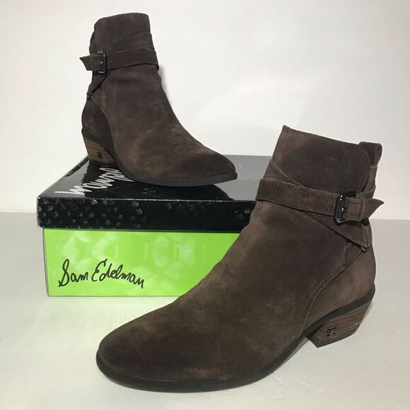 Sam Edelman Polina Suede Ankle Boots - Picture 4 of 7